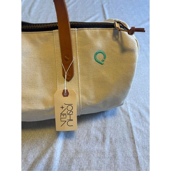 JOSHU + VELA Duffel in Canvas Small New Utility Tote Handbag - Picture 2 of 6